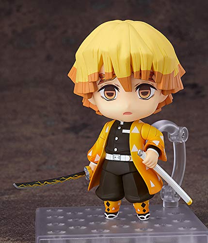 Good Smile Company Demon Slayer: Kimetsu no Yaiba: Zenitsu Agatsuma Nendoroid Action Figure  Multicolor