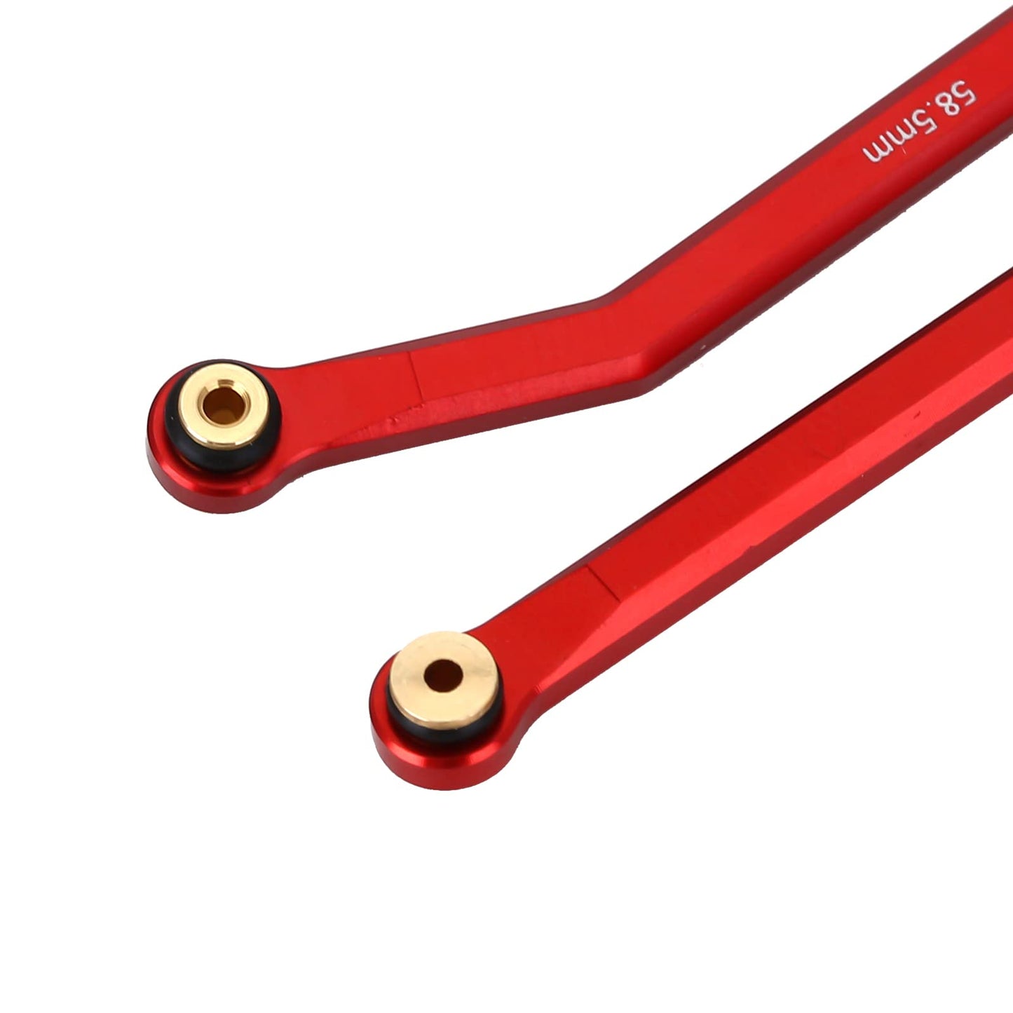 INJORA High Clearance Chassis Links Set for SCX24 Bronco JLU AXI00002 C10 AXI00001 Axial 1/24 RC Crawler Car(Red)