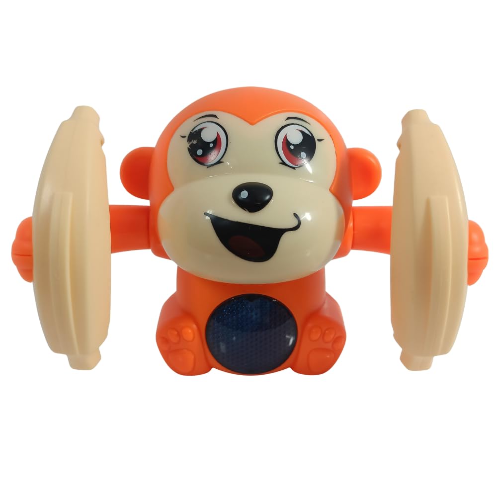 Toytionery Banana Monkey Musical Toy for Kids | Clapping Cymbal Monkey with Light & Sound | Baby Learning Toy for 1 2 3 Year Old