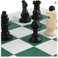 Getorium Tournament Chess Set: Portable And Professional Set With Travel Portable Plastic Tube Roll. Plastic Staunton Chess Piec