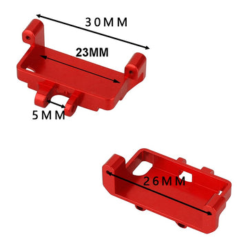 RZXYLRC Aluminum Alloy Steering Servo Mount Bracket for 1/24 Axial SCX24 AXI90081 AXI00002 RC Crawler Upgrades (Red)