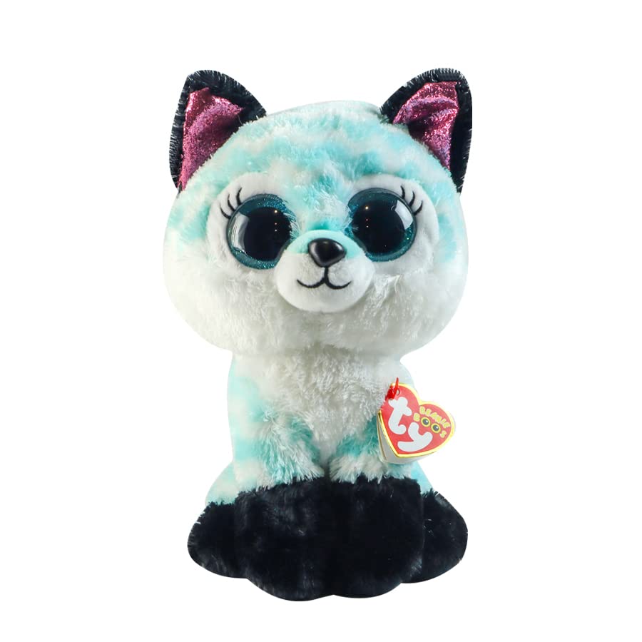 Ty Atlas Fox Beanie Boo Stuffed Animal, Multicoloured, 15cm Plush, Model 2007520