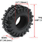 HOBBYSOUL 2pcs RC 2.2 Mud Slingers Tires Soft Sticky Crawler Tyres Tall 124mm / 4.88inch for Axial Wraith Axial Yeti 1/10 / Trax