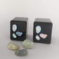 Pebble Stone Korean Flower Card Game Hwatu - Hand-Drawn Illustration, Multicolor, Plastic, Model 43288-20055