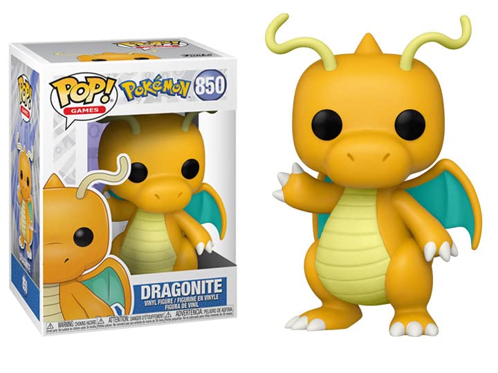 Pokemon - Dragonite Pop! Vinyl Figure (Bundled with Compatible Pop Box Protector Case), Multicolor, 3.75 inches