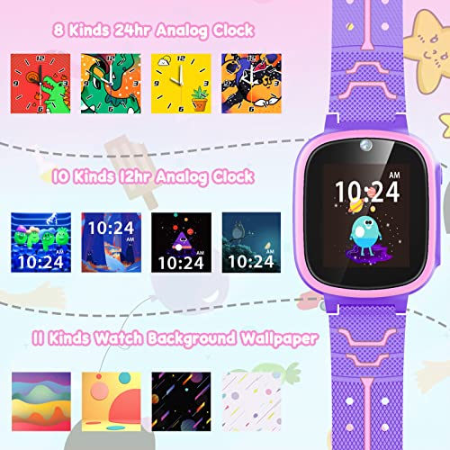 Smart Watch for Kids Toys, Gifts for 3-10 Year Old Girls Boys, 1.44 Touchscreen with 20 Puzzle Games Toddler Educational Toys Ca