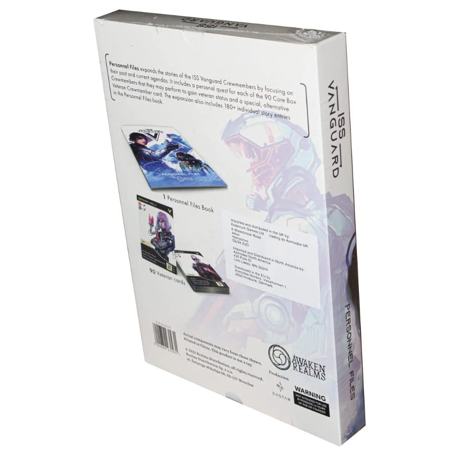 Iss Vanguard Board Game Personnel Files Expansion | Cooperative Sci-Fi Strategy Game For Adults And Kids | Ages 14+ | 1-4 Players | Average Playtime 90-120 Minutes | Made By Awaken Realms