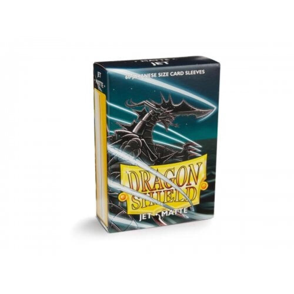 Dragon Shield Japanese Size Matte Card Sleeves 60 CT - Jet Matte, Smooth & Tough, Compatible with Yu-Gi-Oh & More