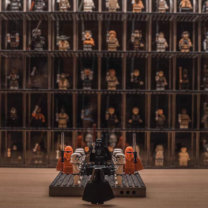 Minifigures Display Case, Acrylic Building Block Display Box, Action Figure Toys Storage For Lego Minifigure, Fit For Lego Lover