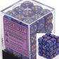 Chessex Dice d6 Sets: Lustrous Purple with Gold - 12mm Six Sided Die (36) Block of Dice