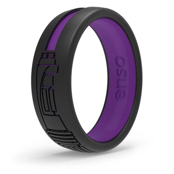 Enso Rings Star Wars Lightsaber Collection - Dualtone Silicone Ring - Mace Windu - 3