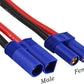 3Pairs EC5 Connectors Male & Female 5.0mm Banana Connector Plug 12 AWG 10cm Soft Silicone Wire Cable for RC Airplane Quadcopter