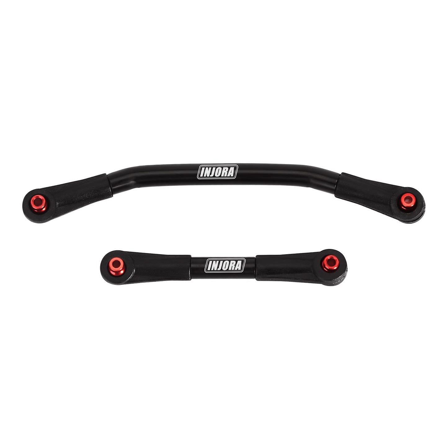 INJORA Steering Link Stainless Steel with Plastic Rod Ends for 1/24 RC Crawler Car Axial SCX24 C10 Deadbolt JLU Gladiator Bronco