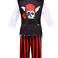 Miulruma Halloween Pirate Costume Kids Boys Pirate Role Play Dress Up With Accessories Birthday Party Gifts Ma038S