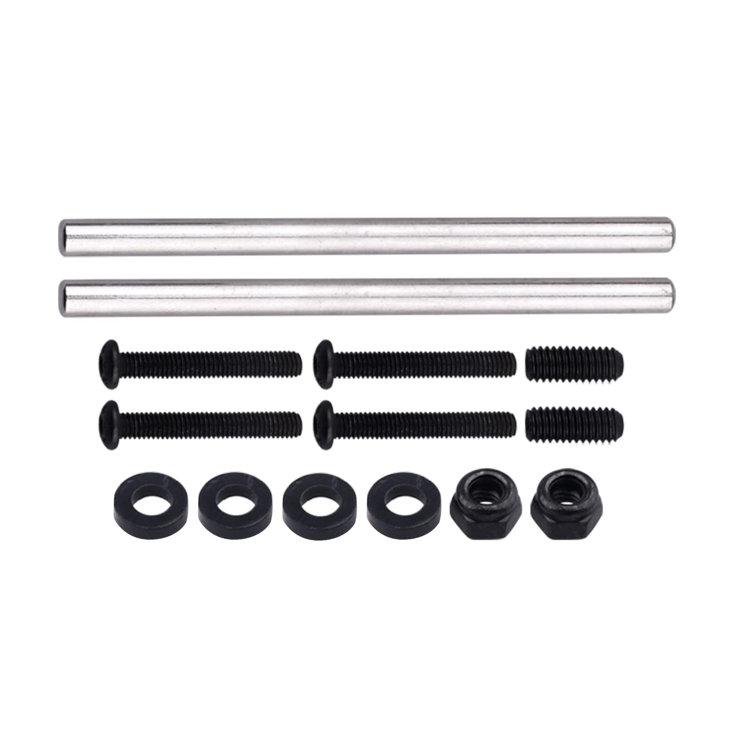 GoHobby Aluminum Rear Lower Suspension Arms Set for ARRMA Mojave 6S BLX Upgrades 1/7 Scale Desert Truck, Replaces ARA330607 (Red