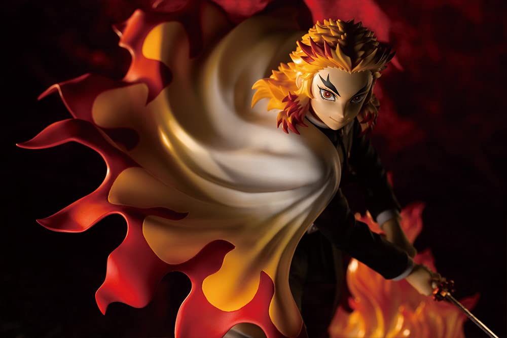 Kotobukiya Demon Slayer: Kimetsu no Yaiba: Kyojuro Rengoku ArtFX J Statue  Multicolor