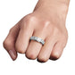 Amorartsky Spinner Ring For Anxiety Relief Fidget:Anxiety Ring For Women Men,Titanium Stainless Steel Spinner Ring,5 Colors,6Mm,Fidget Ring,Moon Star,Hollow Outer-Silver