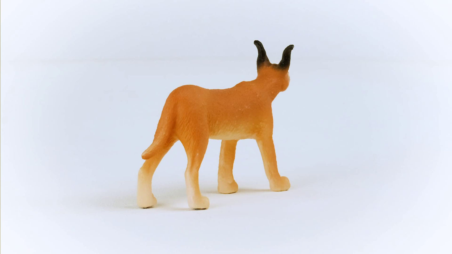 Schleich Wild Life Realistic Female Caracal Toy Figurine - Authentic And Highly Detailed Animal Toy, Durable For Education And Fun Play, Perfect Toy For Boys And Girls, Ages 3+