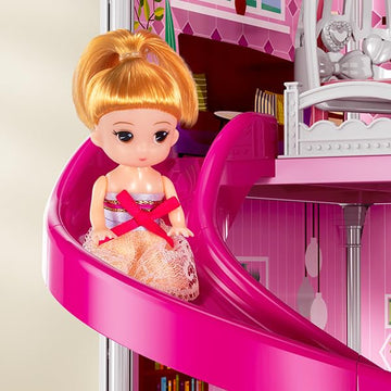 Villa Girls Toys For Kids Ages 2 3 4 5 6 7 - Girls Dolls, Diy Girls Toys, Girls Indoor Toys, Pretend Plays Toy With Accessories