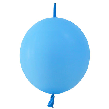 In-Jooyaa 12 Inch Sky Blue Link Balloons 60 Pcs Quick Link Balloons Link Latex Balloon For Photo Shoot Baby Shower Birthday Part