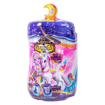 Magic Mixies Shimmerverse Series, Create & Mix Potion To Reveal Unia The Unicorn & Rainbow Star The Pegacorn, This Beautiful 6.5' Pixling Doll Appears Inside The Potion Bottle