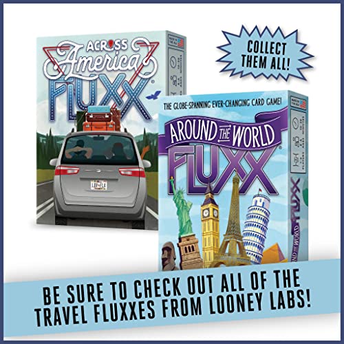 Looney Labs Across America Fluxx Card Game - Ever-Changing Fun for Travel