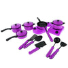 Calandis 13 Pieces/Set PVC Simulation Kitchen Cookware Set Kitchen Toys Purple | Kitchens | Preschool Toys & Pretend Play | Toys