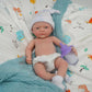 Mire & Mire Reborn Baby Dolls 12'''' Boy Micro Preemie Full Body Silicone Baby Doll Realistic Open Eyes Baby Doll (Blue), Pink
