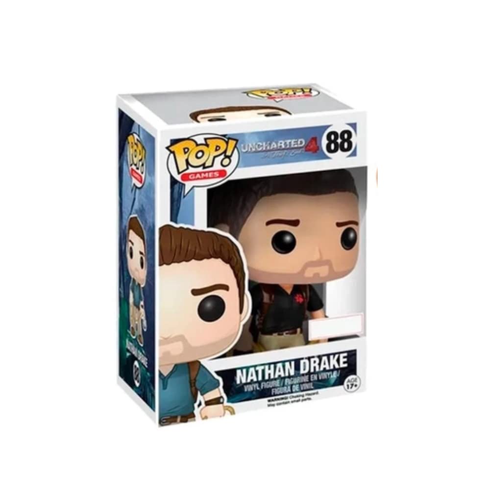 Funko Pop Uncharted 4 Nathan Drake Wearing Naughty Dog Shirt Exclusive Vinyl Figure