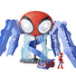 Spidey and his Amazing Friends Marvel Spidey Webquarters Playset, Multicolor, Kids Ages 3+, Model F1461, Plastic