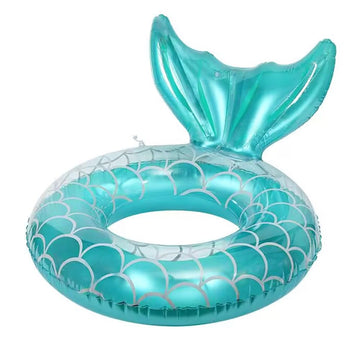 Audaisyly Swimming Ring for Adults, Inflatable Pool Floats Swim Tube Raft Toy with Fruits Mermaid Decorations Summer Water Fun L