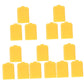 Excluzo 15 Pcs Cowbell Plastic Yellow Child Music Drum Kit