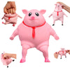 YJHWLF Stretchy Rubber Pig Toy - 5.5" Soft Decompression Doll, High-Elastic, Pig-S Color, Thermoplastic Rubber