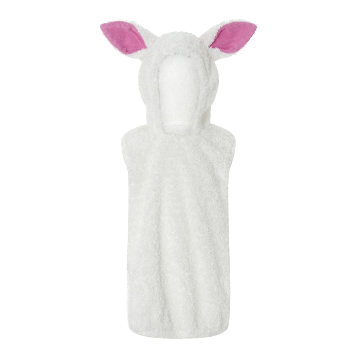 FEIBEL Kids Sheep Costume Boys Girls Furry Hooded Vest Cute Animal Costume Little Lamb Christmas Outfits (White, 4-5 Years)