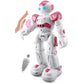 PowerTRC RC Robot Toys for Kids, Remote Control Smart Robot, Programmable, Gesture Sensing Toy with Light & Sound Birthday Gift 