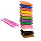 Evisha 12 Colours 120G Modelling Diy Air Dry Clay Play Dough Light Weight For Kids And Art & Craft