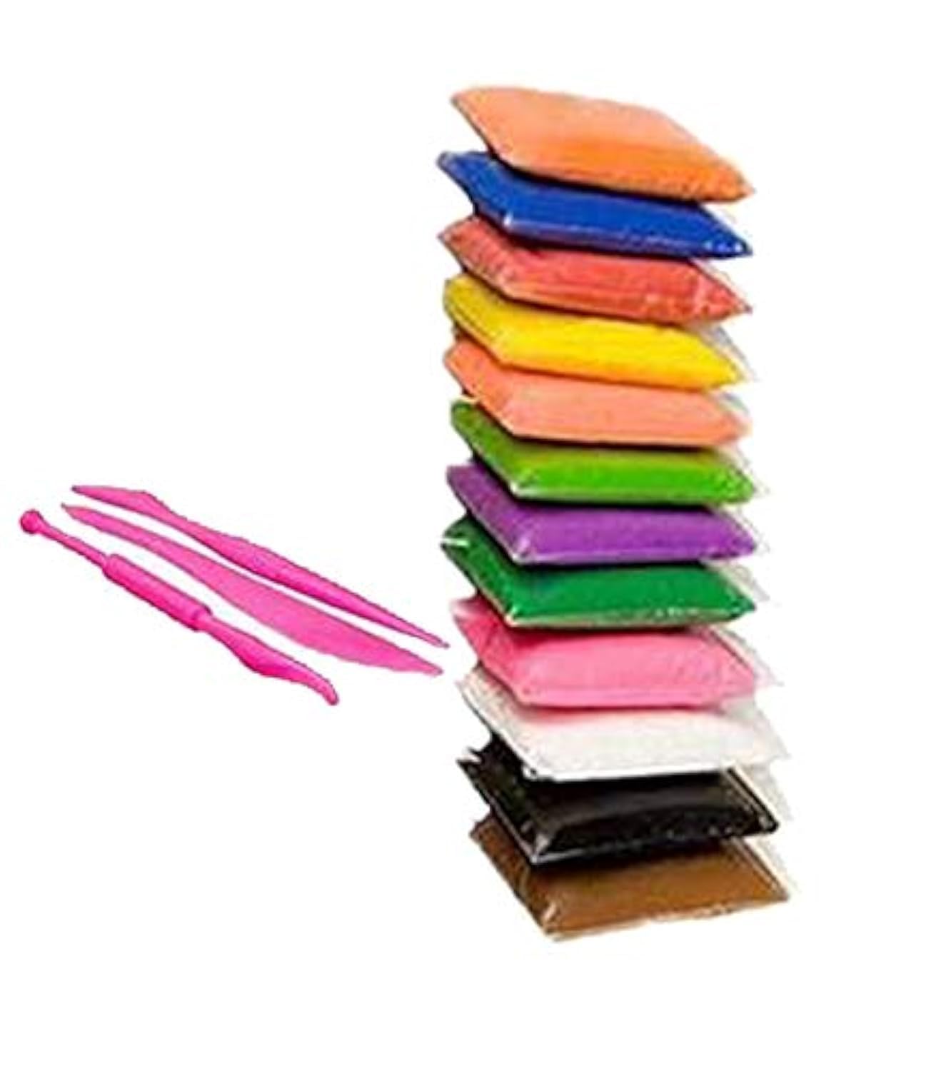 Evisha 12 Colours 120G Modelling Diy Air Dry Clay Play Dough Light Weight For Kids And Art & Craft
