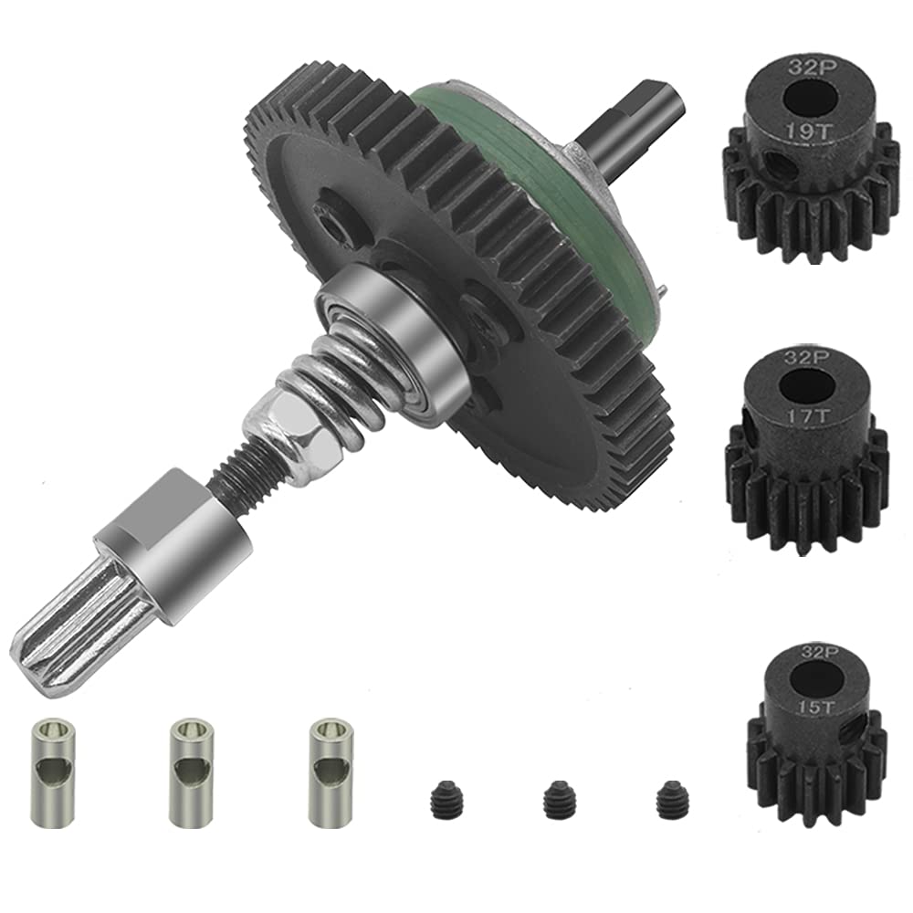 AIYIHOBBY Metal Steel 6878 Differential Gear Complete Slipper Clutch and 32P 15T/17T/19T Pinions Gear Set for Traxxas Slash 4X4