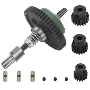 AIYIHOBBY Metal Steel 6878 Differential Gear Complete Slipper Clutch and 32P 15T/17T/19T Pinions Gear Set for Traxxas Slash 4X4