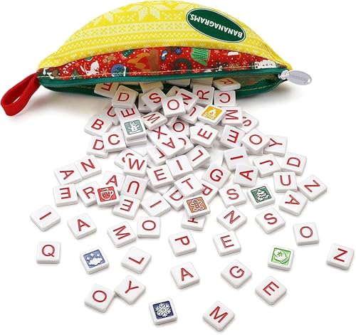 Bananagrams Winter Wonderland Edition Board Game - Multi-color, Mixed Materials, Model BANWWB001