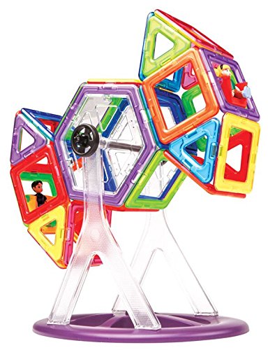 Magformers 63074 Creator Carnival Set - 46-Piece Magnetic Building Blocks & Tiles, Educational STEM Toy, Multicolor