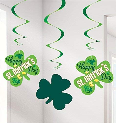 26 Hanging Argyle St. Patricks Day Decorations, 3ct