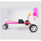 30 Pcs Plastic Roll 2mm Dia Shaft Toys Car Wheel with 15 Pcs Shaft Round Rod Axles for DIY Model Toy RC Car Truck Building Proje