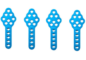 Fpvdrone Cnc Metal Rc Car Shock Absorber Mount Adjust Height Angle Stand For Axial Scx10 90046 D90 D110 Rc Crawler Car (Blue)