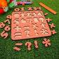 LASERMEECRAFT Montessori Math Essentials: Wooden Puzzle for Early Number Concepts  Interactive Wooden Math Game: Counting & Num