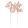 Flairs New York Bridal Wedding Decorations Banner Cake Toppers Party Props (Pack Of 1 Cake Topper, Bride To Be Diamonds [Rose Go