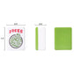 GUSTARIA American Mahjong Game Set with 166 Green Tiles, Melamine, 20"x9"x3", Includes 4 Color Racks and Green Carrying Bag