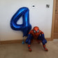 Metallic Blue Number 4 Balloon 40 Inch, 4 Balloon Number, 4Th Birthday Decorations, Navy Blue Party Supplies For Boys Girls