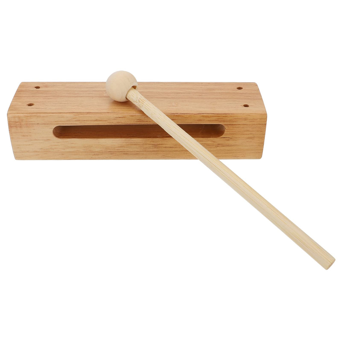 Excluzo Wood Block Kids Percussion Block Traditional Music Rhythm Block With Mallet Hand Percussion Instruments For Toddler Kids