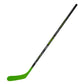 Franklin Sports Street Hockey Sticks - Power X Junior Street Hockey Stick - Wood and Fiberglass Shaft - ABS cutting edge - One Piece Stick - 58 Left Handed